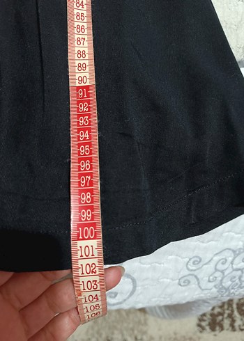m Beden Düğmeli Siyah Midi Kadın Elbise