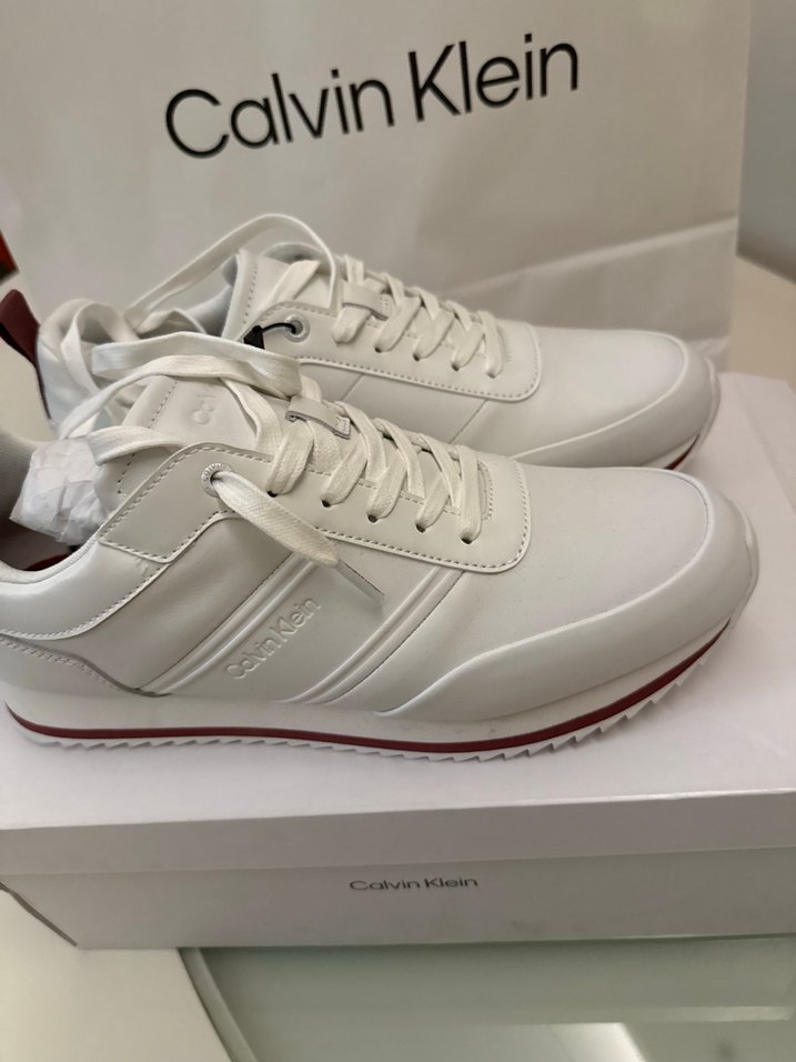 Calvin Klein Beyaz erkek  Spor Ayakkabı - Görsel 5