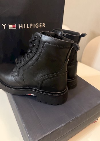 Tommy Hilfiger Erkek Siyah Deri Bot - Görsel 5