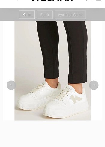 Calvin Klein Beyaz Platform Spor Ayakkabı - Görsel 4