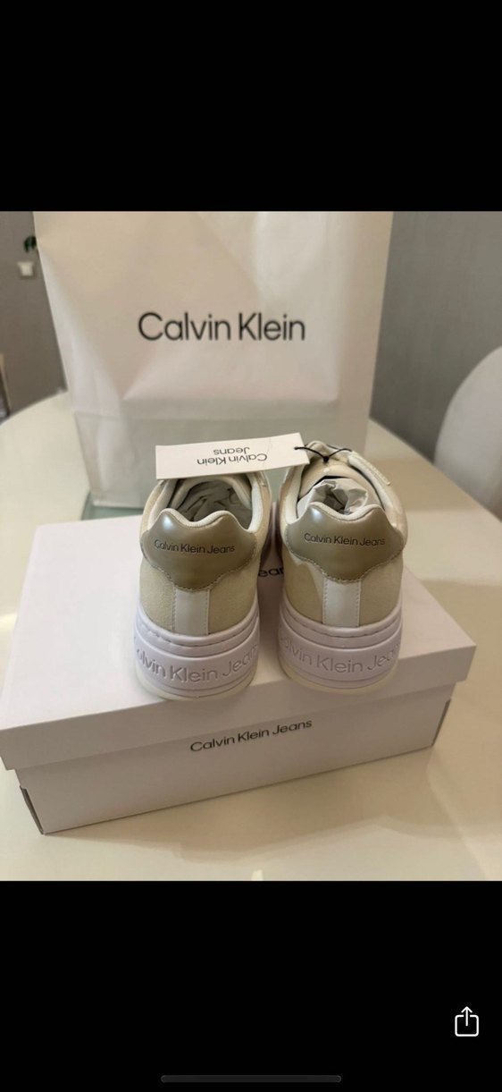 Calvin Klein Beyaz Platform Spor Ayakkabı - Görsel 2