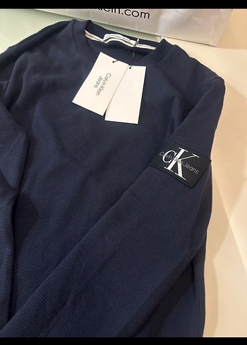 Calvin Klein Jeans Erkek Lacivert Sweatshirt - Görsel 6