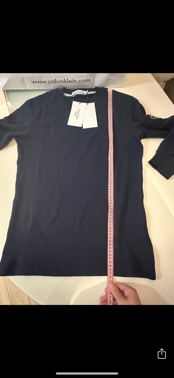 Calvin Klein Jeans Erkek Lacivert Sweatshirt - Görsel 4