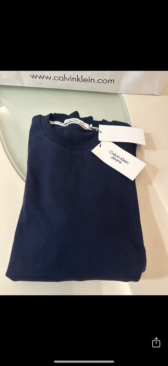 Calvin Klein Jeans Erkek Lacivert Sweatshirt - Görsel 3