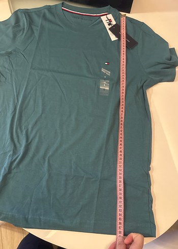 Tommy Hilfiger Erkek Yeşil Kısa Kollu Tişört - Görsel 4