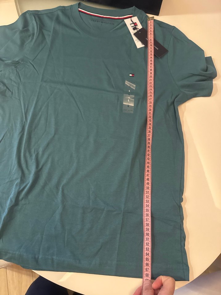 Tommy Hilfiger Erkek Yeşil Kısa Kollu Tişört - Görsel 4