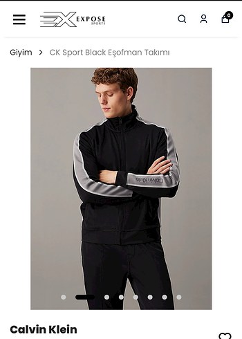 Calvin Klein Siyah Yuksek Yakali Sweatshirt