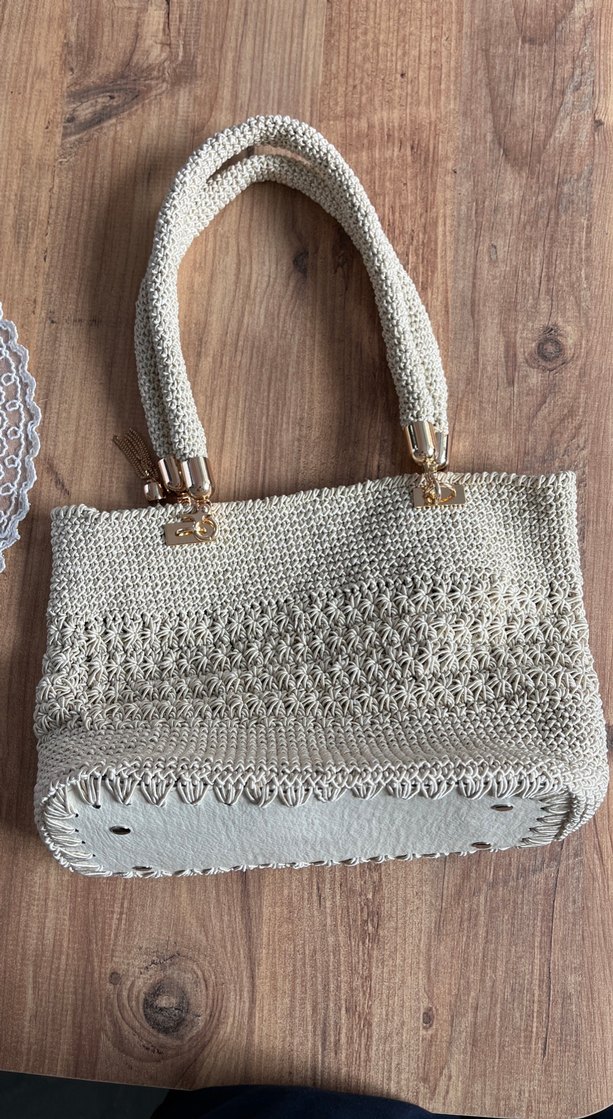 Dantel Detaylı Örgü Kadın Çanta - Görsel 3