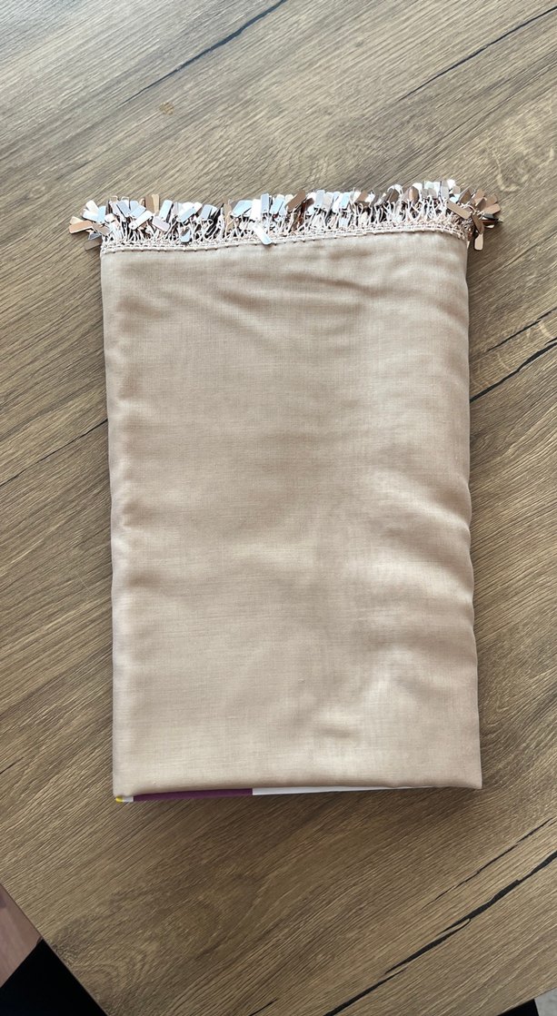 Püsküllü Bej Bohem Kadın Şal - Görsel 3