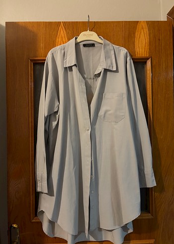 Trendyol & Milla Acik Mavi Oversize Uzun Gomlek