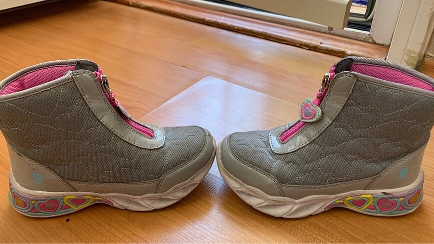 28 Beden gri Renk Skechers kız çocuk bot