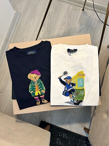 2 Adet RL Nakışlı Tshirt