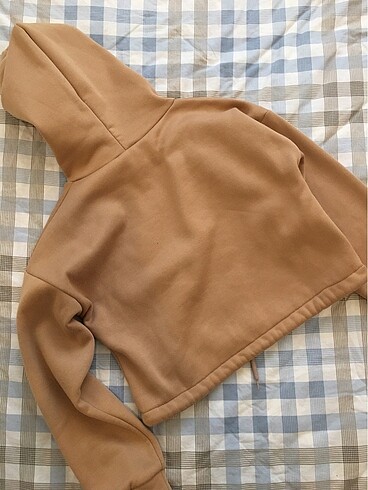 s Beden İçi Polarlı Kapüşonlu Sweatshirt