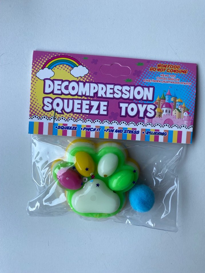Renkli Sıkılabilir Stres Oyuncağı - Görsel 3