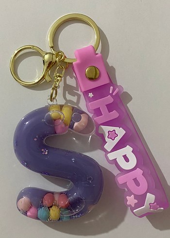 Mor Boncuklu Anahtarlık  Çanta charm - Görsel 11