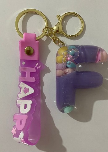 Mor Boncuklu Anahtarlık  Çanta charm - Görsel 6