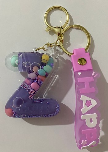 Mor Boncuklu Anahtarlık  Çanta charm - Görsel 14