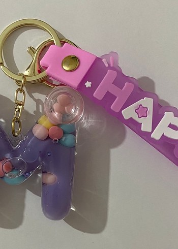 Mor Boncuklu Anahtarlık  Çanta charm - Görsel 9