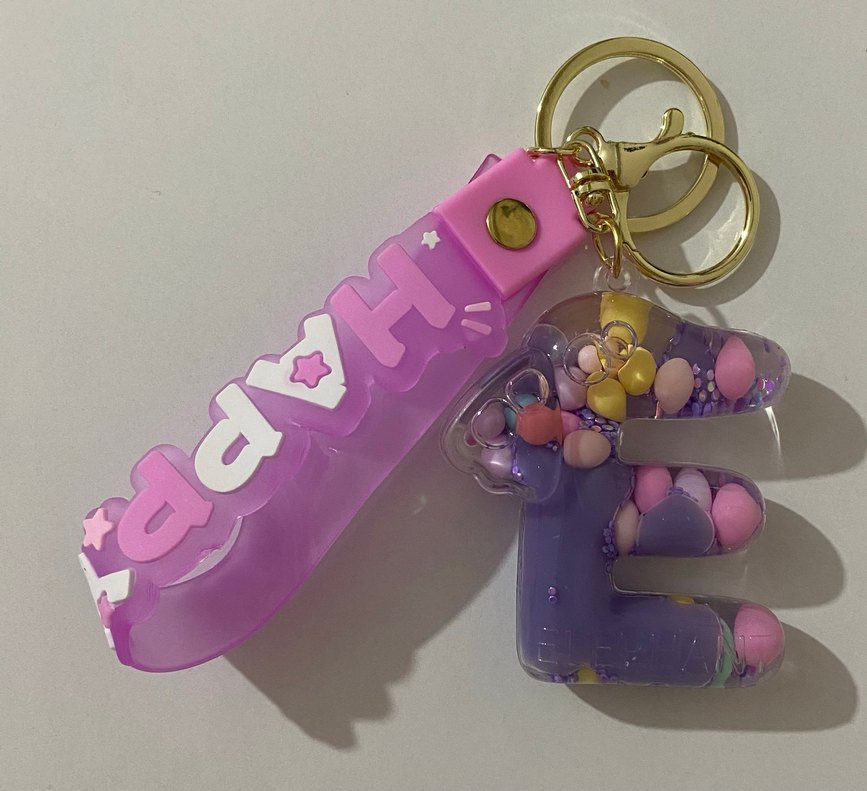 Mor Boncuklu Anahtarlık  Çanta charm - Görsel 5