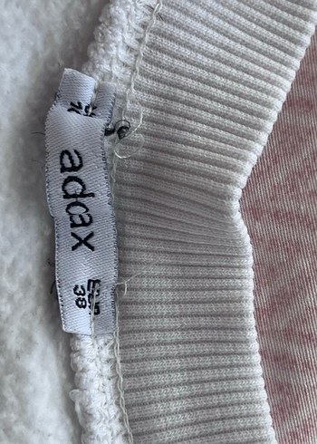 m Beden Beyaz Pamuklu Kadın Sweatshirt