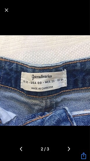 Stradivarius stradivarius şort xxs