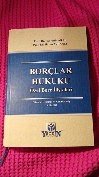 BORÇLAR HUKUKU Özel Borç İlişkileri