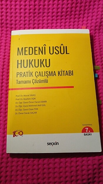 MEDENÎ USÛL HUKUKU PRATİK ÇALIŞMA KİTABI Tamamı Çözümlü