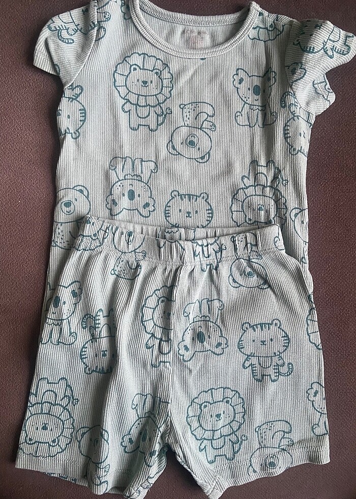 Erkek bebek şortlu takım - Görsel 3