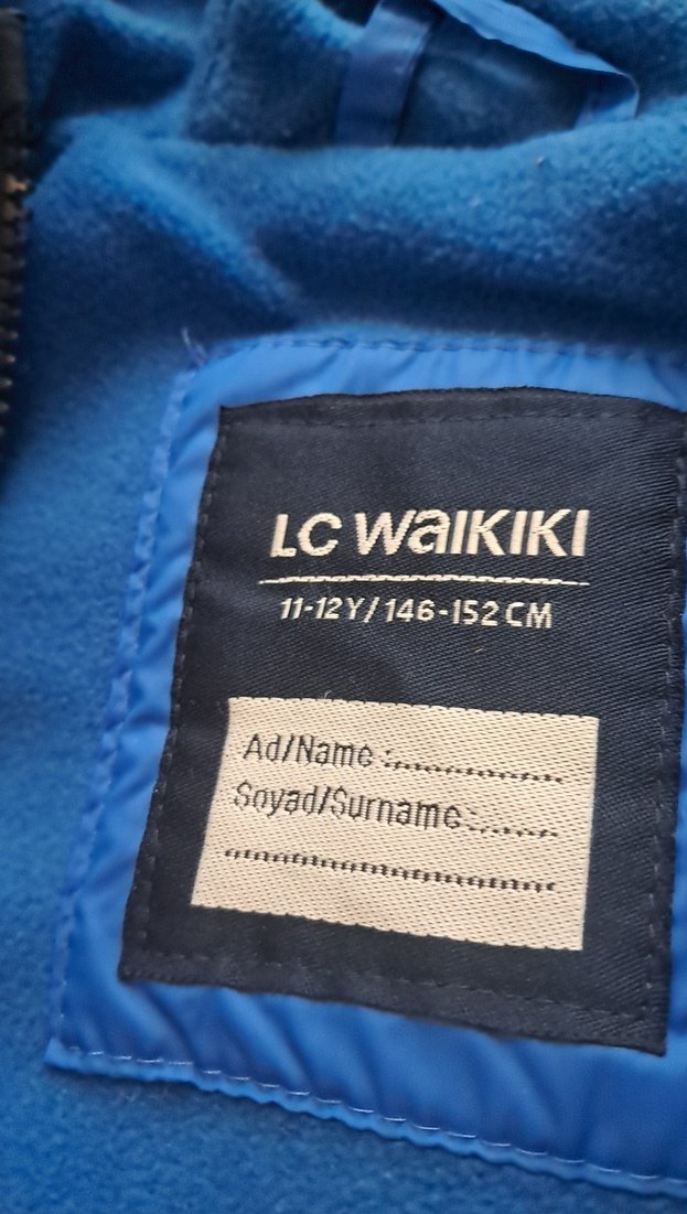 Erkek Çocuk Mavi Fermuarlı Kaban - Görsel 3