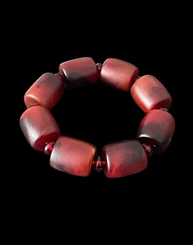 Diğer Unisex Eski Malzeme Sıkma Kehribar Bileklik 25,5x22,5mm
