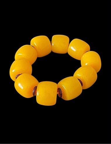Diğer Fashion Unisex Sıkma Kehribar Bileklik 20x22mm