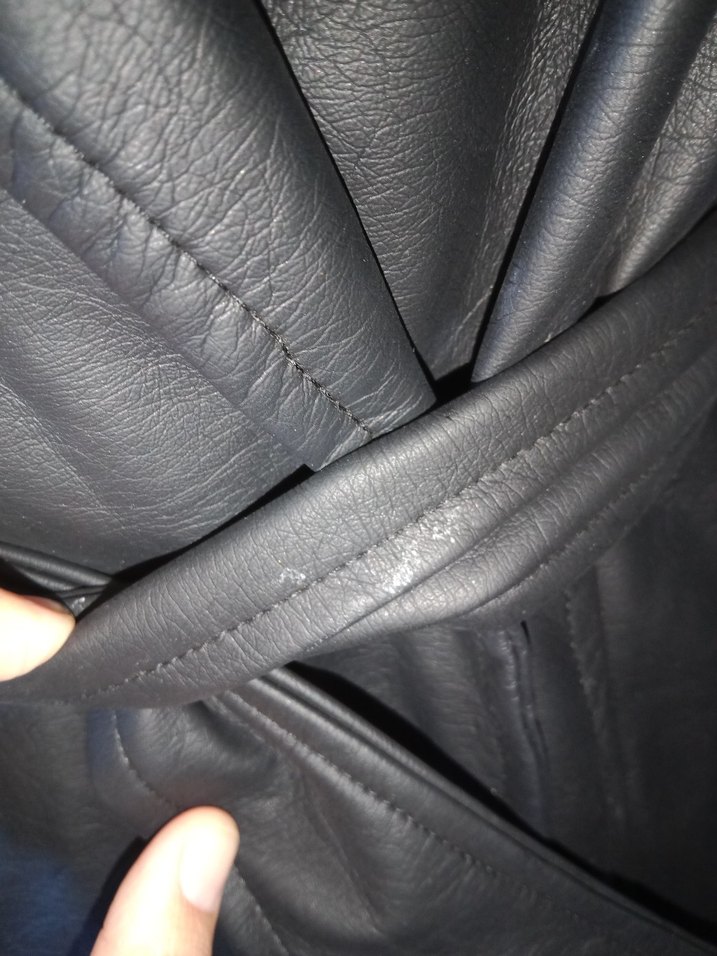 Siyah Deri Midi Trençkot - Görsel 3