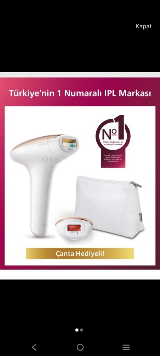 Philips Lumea SC1997/00 IPL Lazer Epilasyon Cihazı - Görsel 2