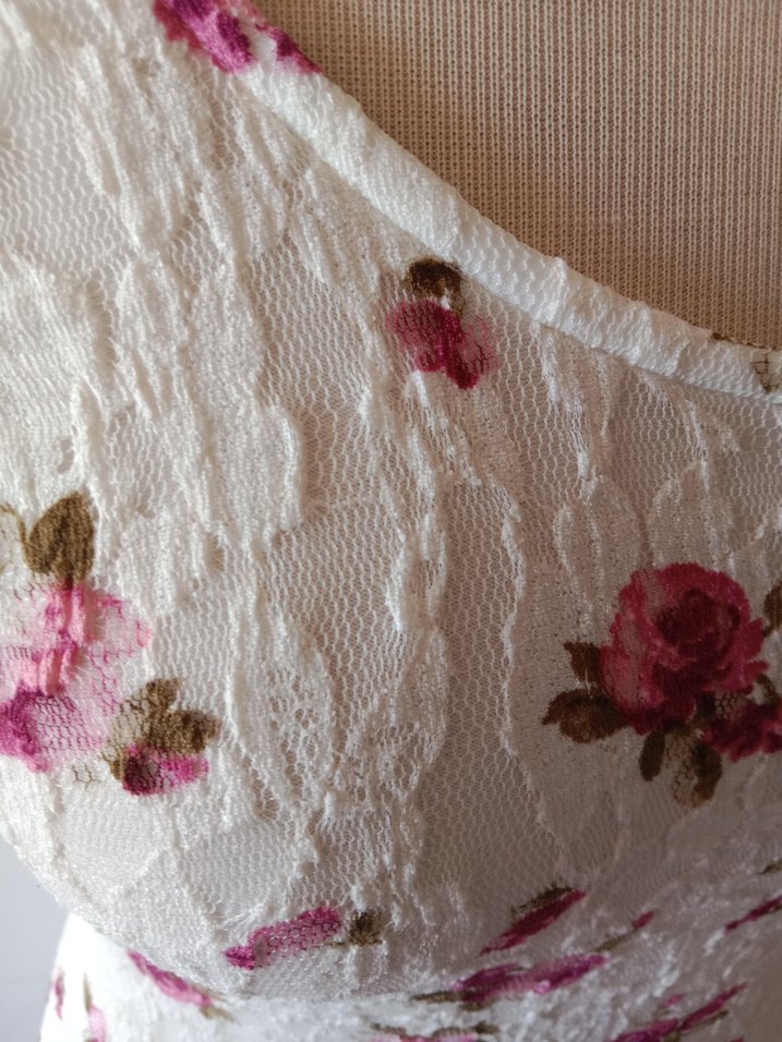 Çiçek Desenli Uzun elbise - Görsel 2