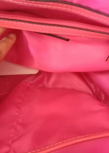 Valentino Pembe Deri Kadın Çanta - Görsel 5