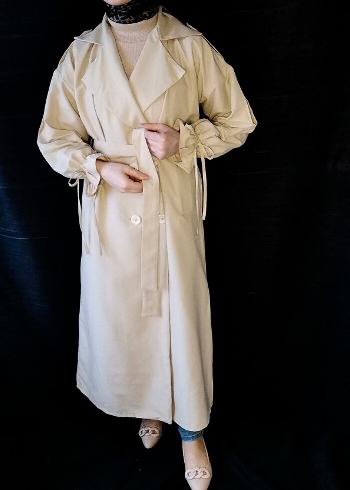 Dökümlü Trençkot - Görsel 2