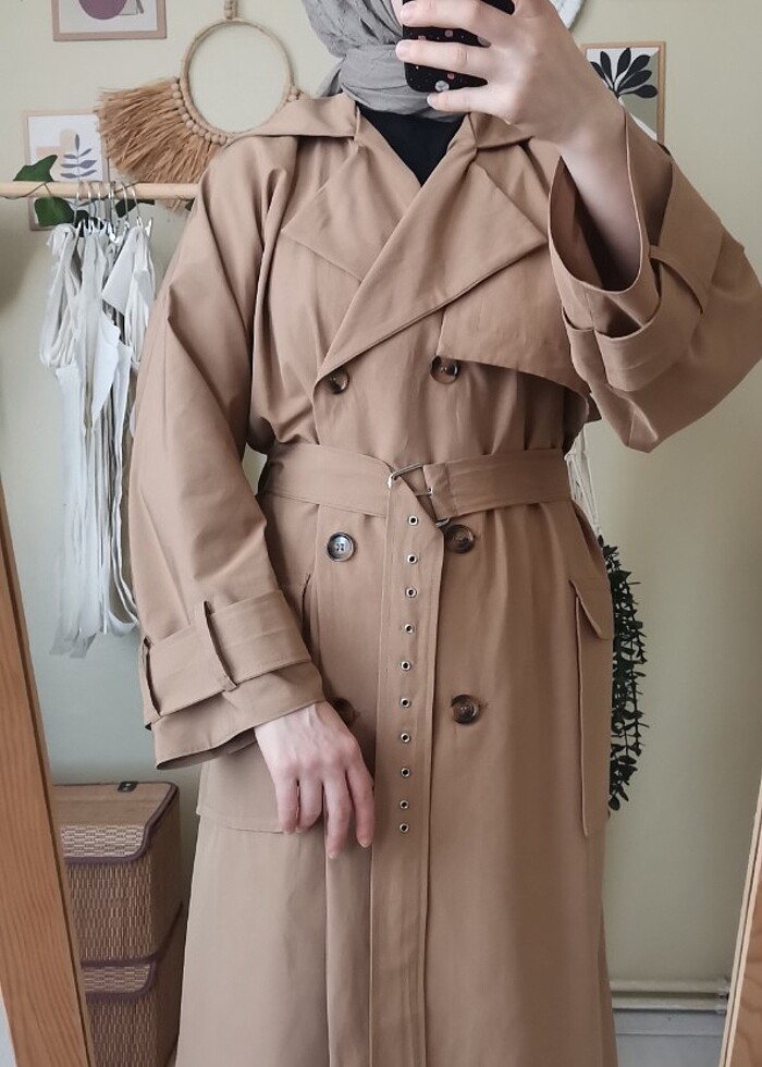 Overize Trençkot - Görsel 4