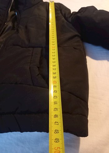 s Beden siyah Renk Fermuarlı Siyah Kadın Midi Mont