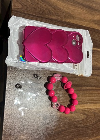 Pembe Boncuklu Bohem Telefon Kılıfı - Görsel 3