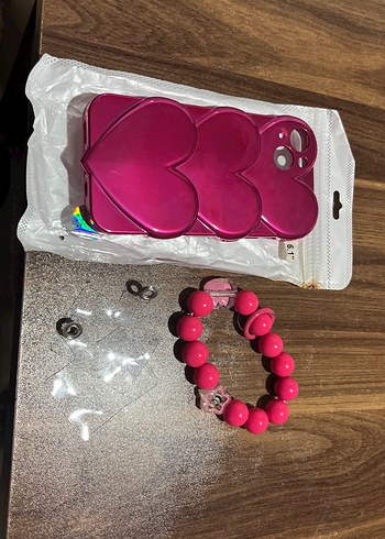 Pembe Boncuklu Bohem Telefon Kılıfı - Görsel 2