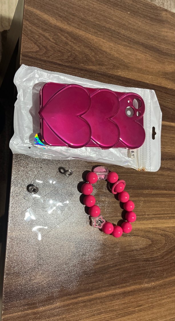 Pembe Boncuklu Bohem Telefon Kılıfı - Görsel 3