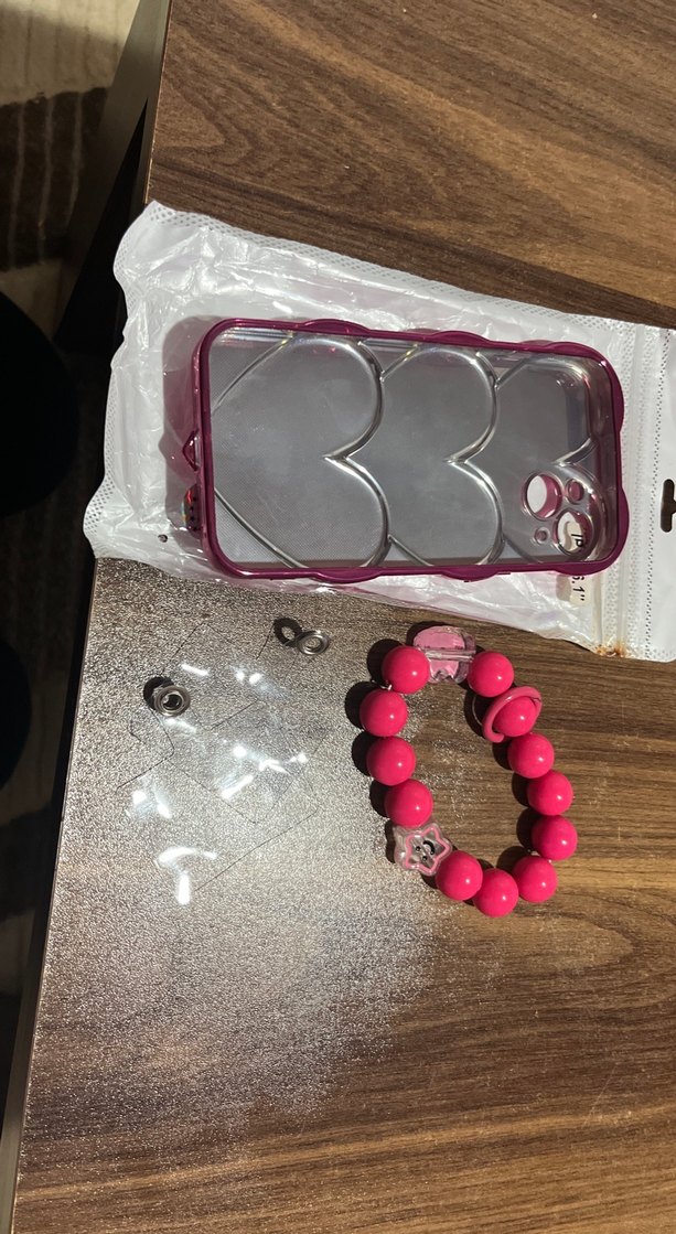 Pembe Boncuklu Bohem Telefon Kılıfı - Görsel 5