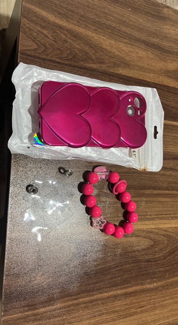 Pembe Boncuklu Bohem Telefon Kılıfı - Görsel 2