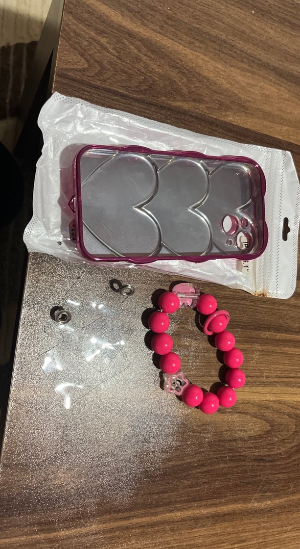 Pembe Boncuklu Bohem Telefon Kılıfı - Görsel 4