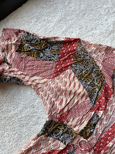 36 Beden Etnik Desenli kimono
