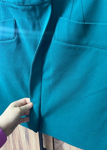 Adl Turkuaz Mini Etek - Görsel 3