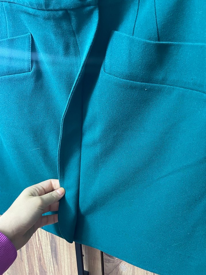 Adl Turkuaz Mini Etek - Görsel 3