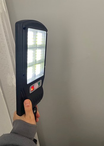 Güneş enerjili Sensörlü Siyah LED Sokak Lambası - Görsel 6