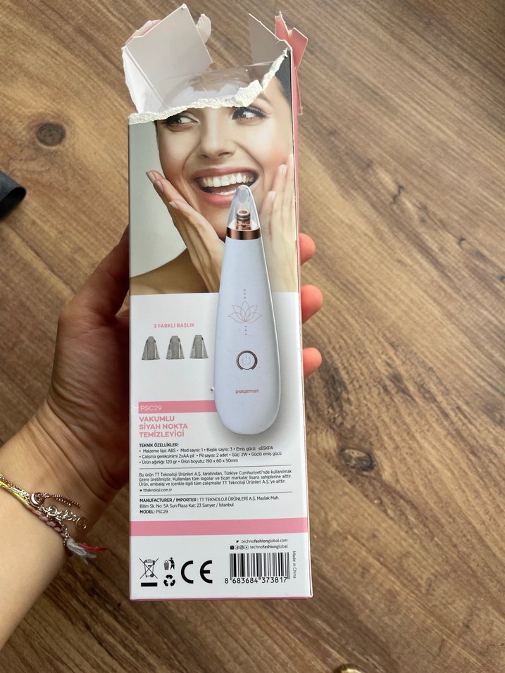 Beyaz Vakumlu Siyah Nokta Temizleyici - Görsel 3