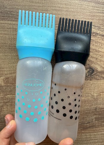 Silikon Uçlu Saç Boya Şişesi Seti - Görsel 2